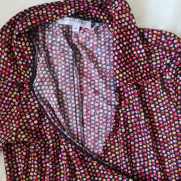 Rampage red dot polka dress, size M - Picture 3 of 5